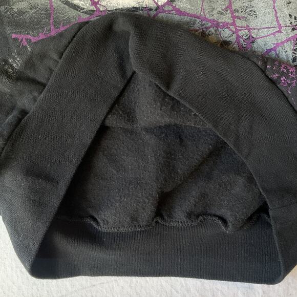 Hanes Men Sweatshirt S Black Graphic Print Fleece Nightmare Before Christmas - Picture 8 of 9